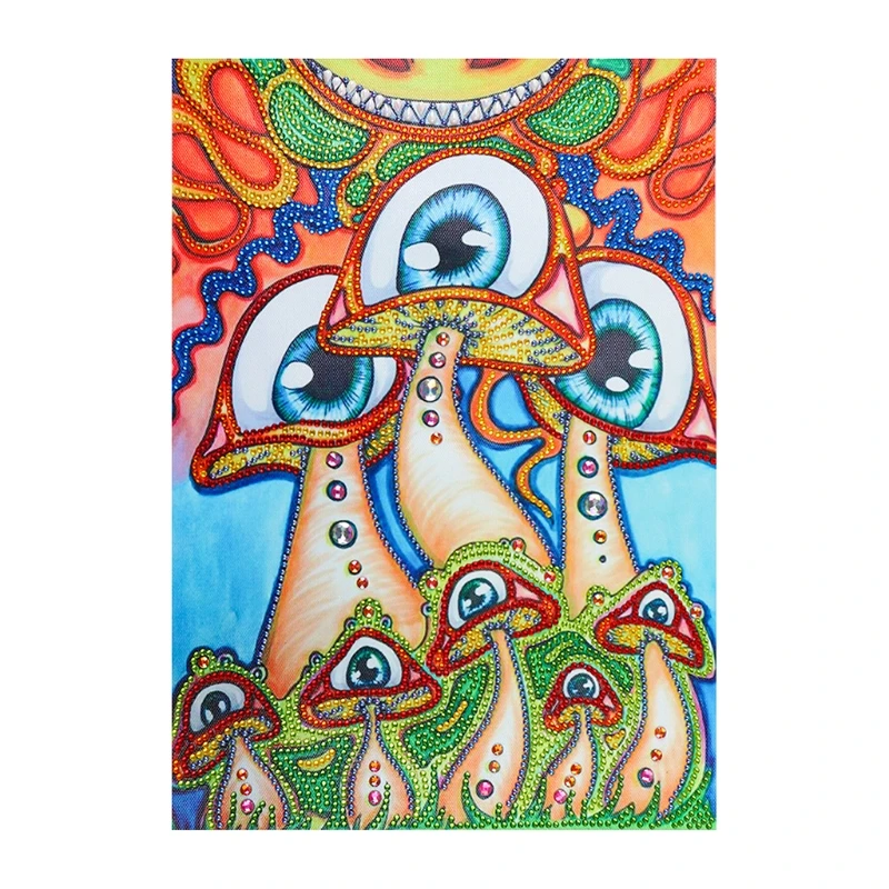 

5D специальная алмазная живопись в виде гриба, вышивка стразами, вышивка крестиком из страз, рукоделие «сделай сам»