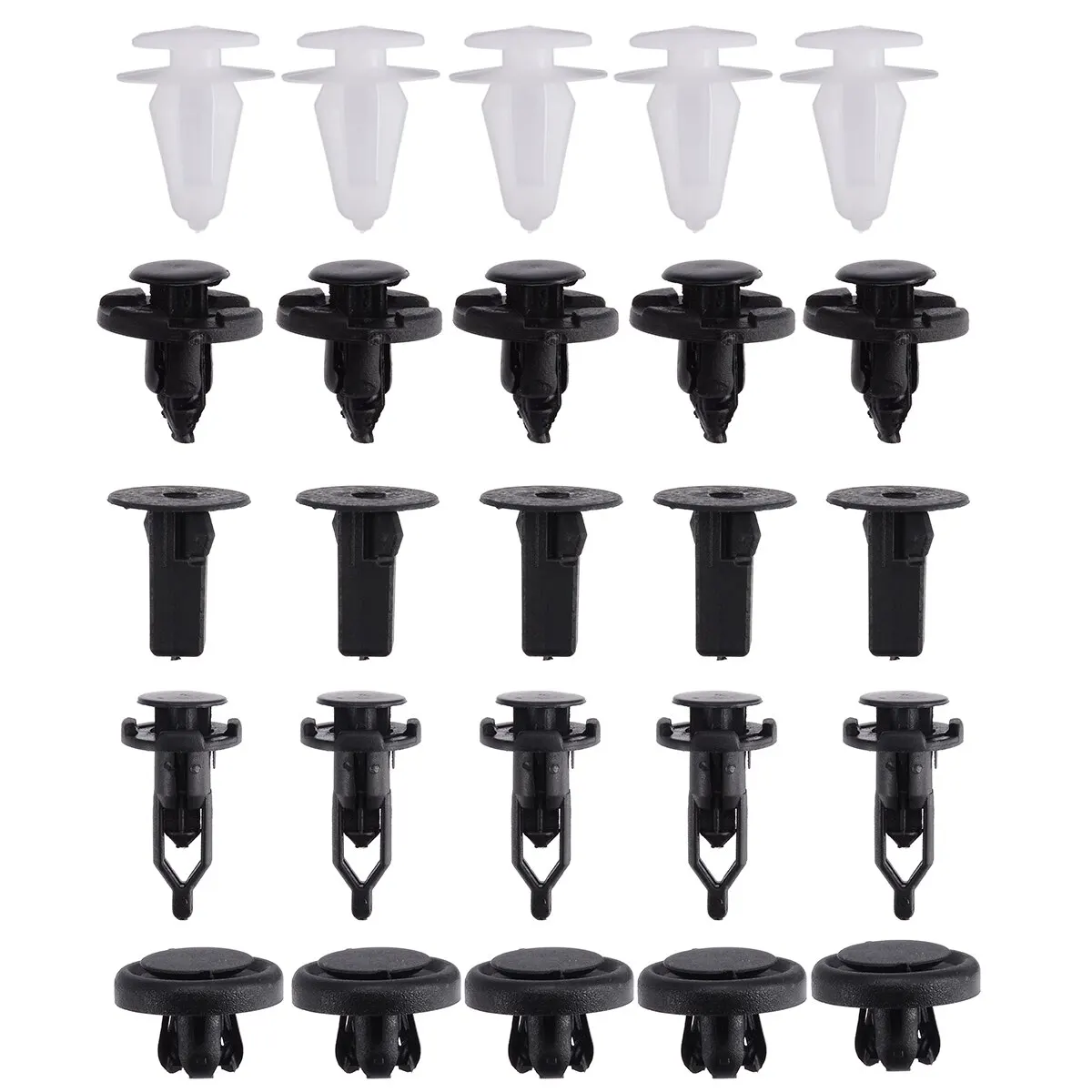 

25pcs Plastic Push Rivet Trim Bump Panel Lock Nut Fastener Clips 90044-68320 For Toyota Car Accessories