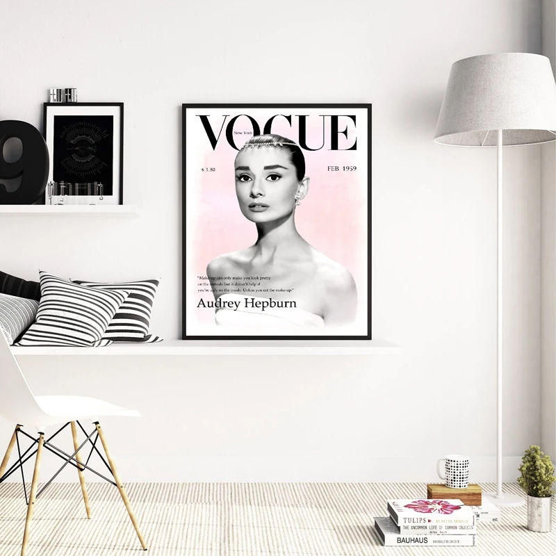 Настенная Модульная картина HD картины Модная Современная Картина на холсте Одри