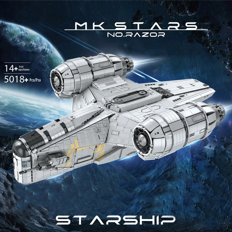 Строительные блоки Mold KING 21023 Star Plan игрушки бритва Звездный Корабль модель в сборе