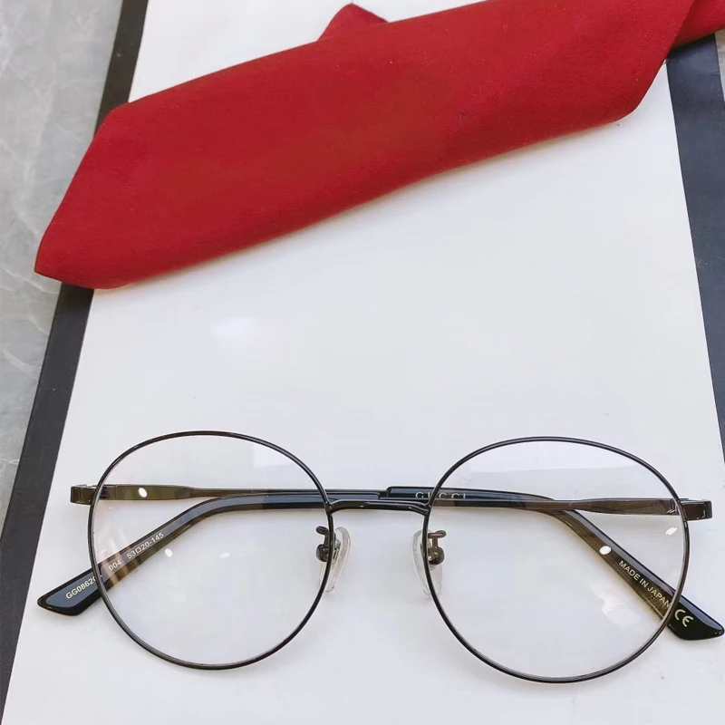 

Italian luxury brands Eyewear Round metal men Women Prescription glasses frame GG0862OA Optical Eyeglasses frame for women men