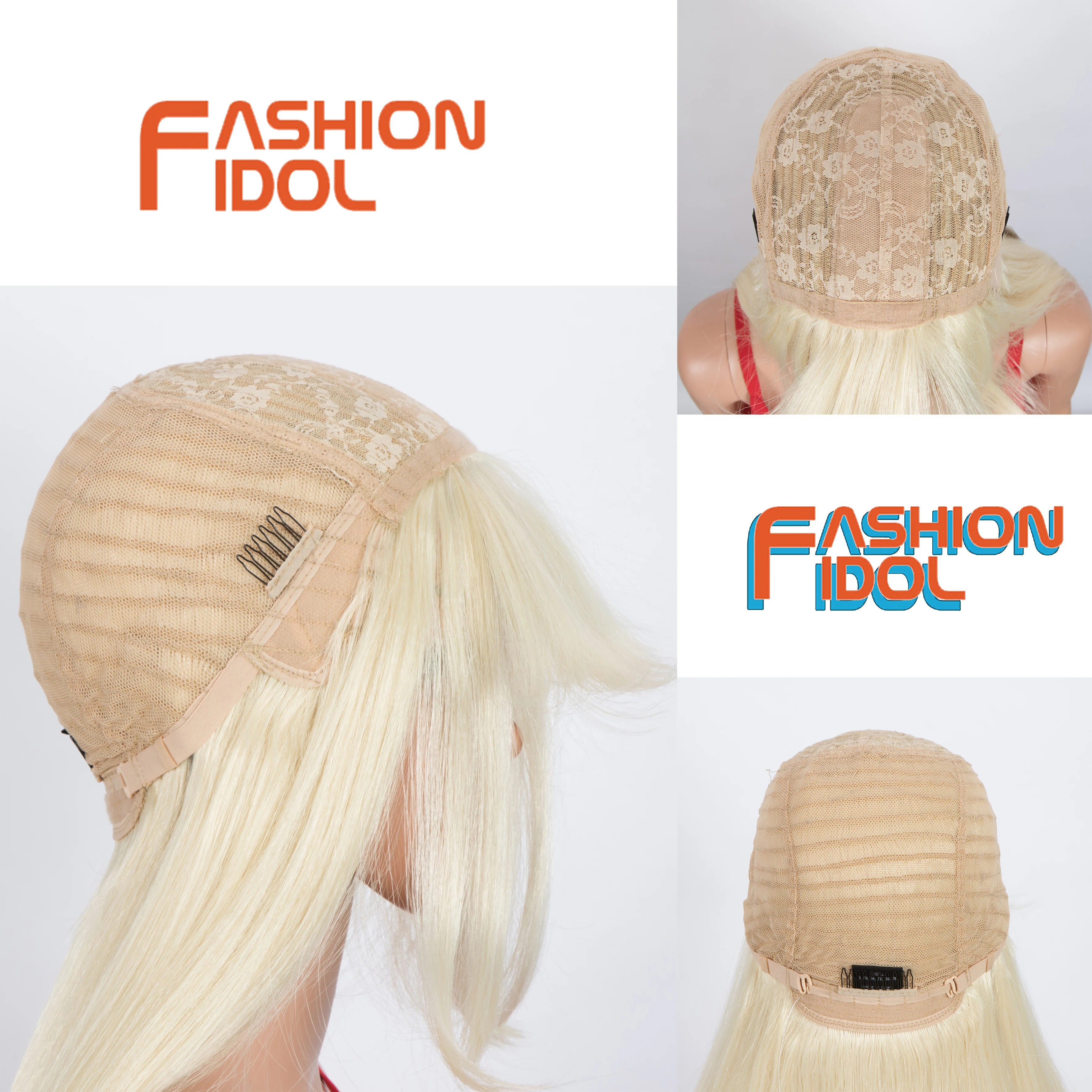 

Blonde 613 Wigs MIddle Part Long Straight Hair Cosplays Anime Style 32 Inches Synthetic Wig For White Women FASHION IDOL