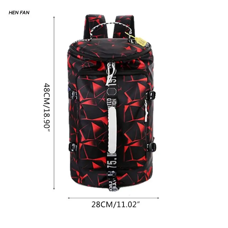 

M89D Gym Duffle Bag Backpack Man Women Waterproof with Shoes Compartment for travel Sport Hiking laptop College Lightweight