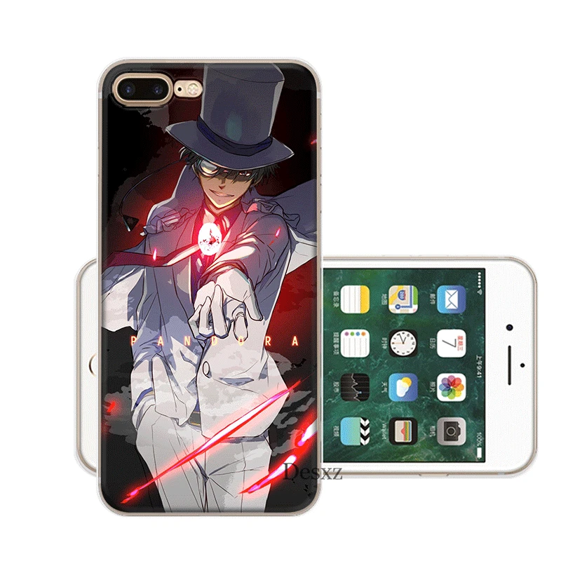 Чехол для мобильного телефона iPhone 11 Pro X XR XS Max 5 5S SE 6 6S 7 8 Plus жесткий чехол Detective Conan KID