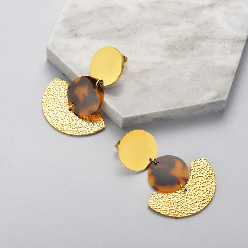 Baoyan богемные модные геометрические леопардовые висячие серьги секционный