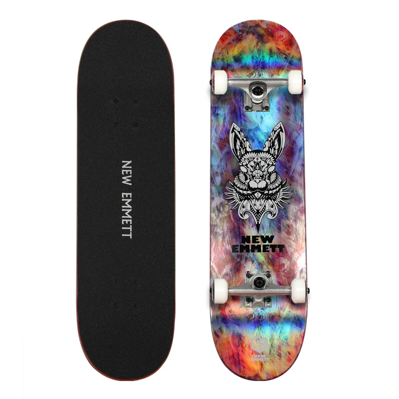 

Four Wheeled Skateboard Professional Board Children Skateboard Beginners Maple Street Patinetas De Skate Entertainment EB50HB