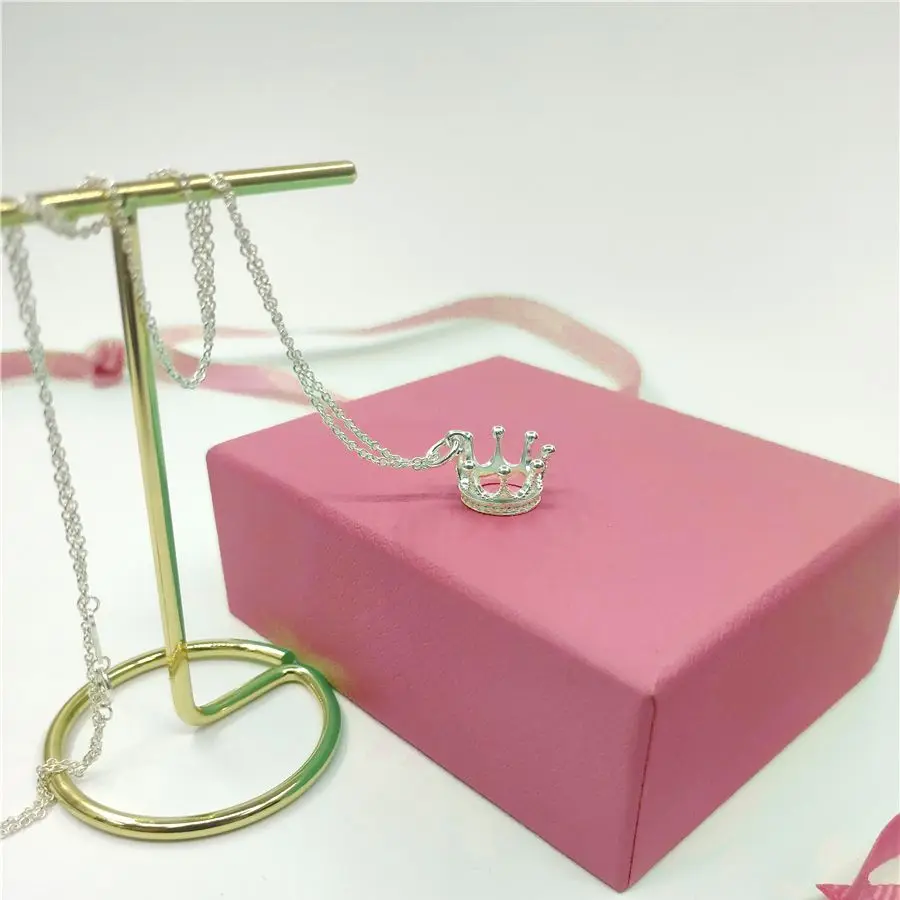 

Classic simple crown Pendant Necklace, couple jewelry, S925, gift, 2021 necklace trend, original fashion, luxury