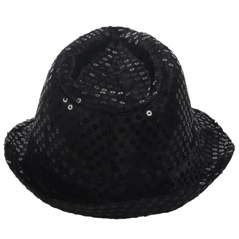 Блестящая шляпа Трилби топ нарядное платье Вечерние девичник ночной танец