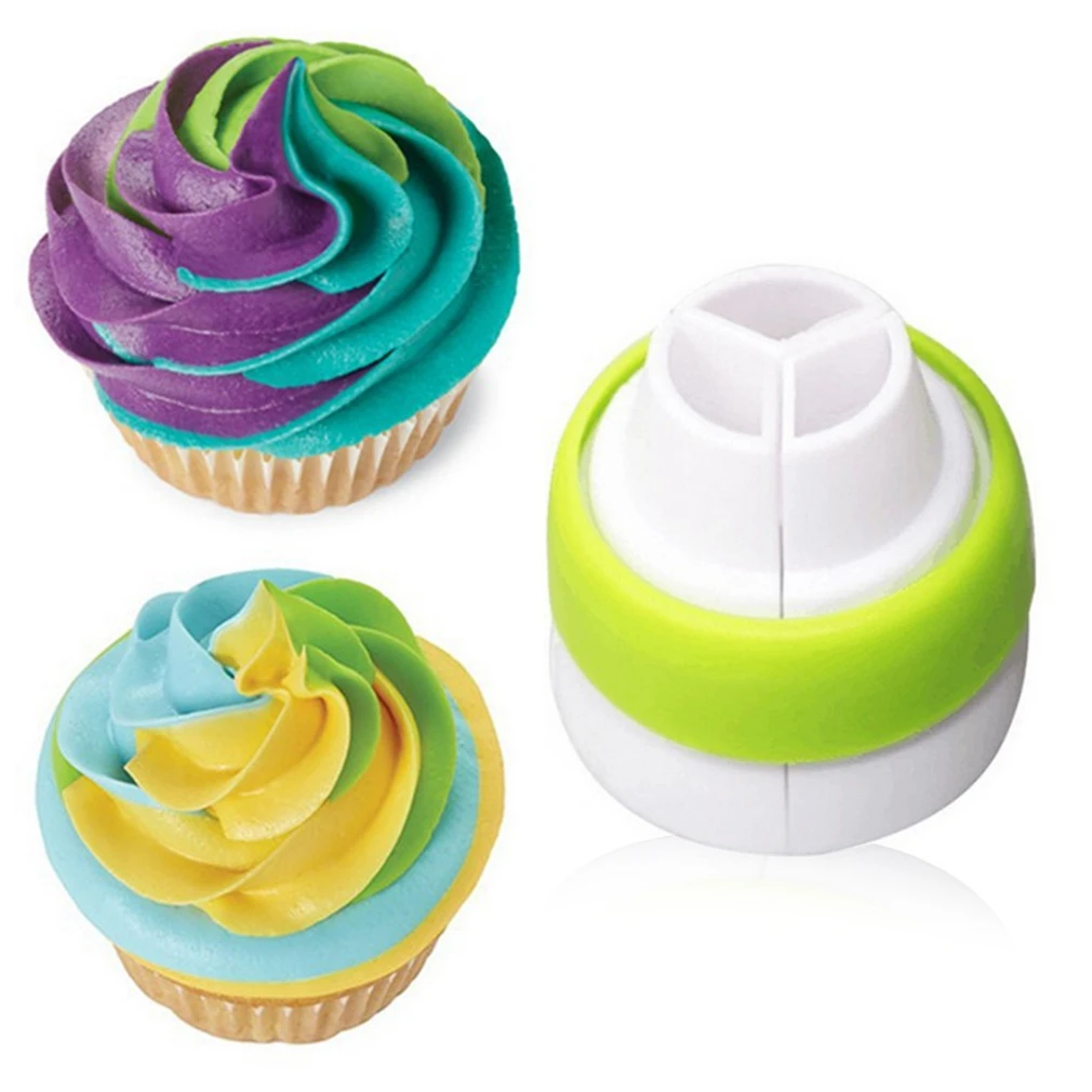 Насадка для обледенения трехцветный конвертер кондитерский крем украшения