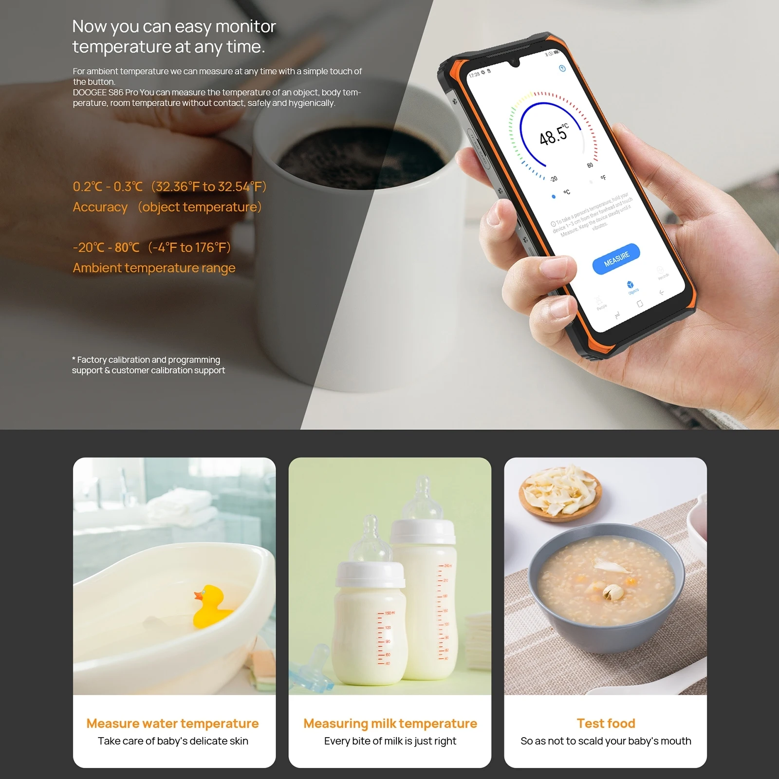 Смартфон DOOGEE S86 Pro защищенный 128 Гб ПЗУ 8 ГБ ОЗУ Android 10 Восьмиядерный процессор Helio P60