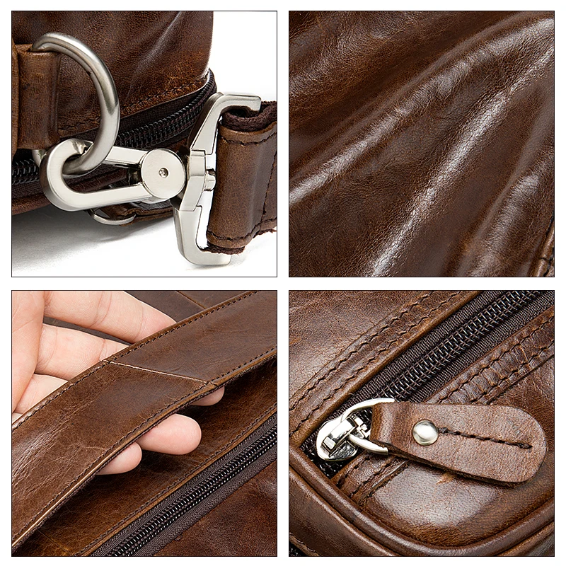 

WESTAL luggage travel bags men's genuine leather suitcases and travel bags hand luggage large leather weekend bag for suit 7343