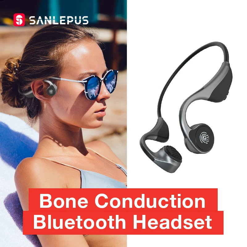 Беспроводные наушники вкладыши SANLEPUS с костной проводимостью Bluetooth 5 0 чип Qualcomm