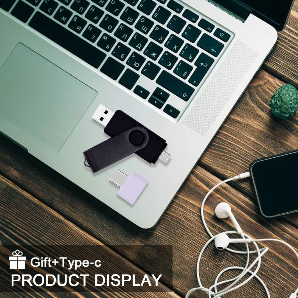 Пользовательский логотип смартфон Флешка OTG USB флэш накопитель Cle Usb 2 0 64G Otg 4g 8g 16g 32g