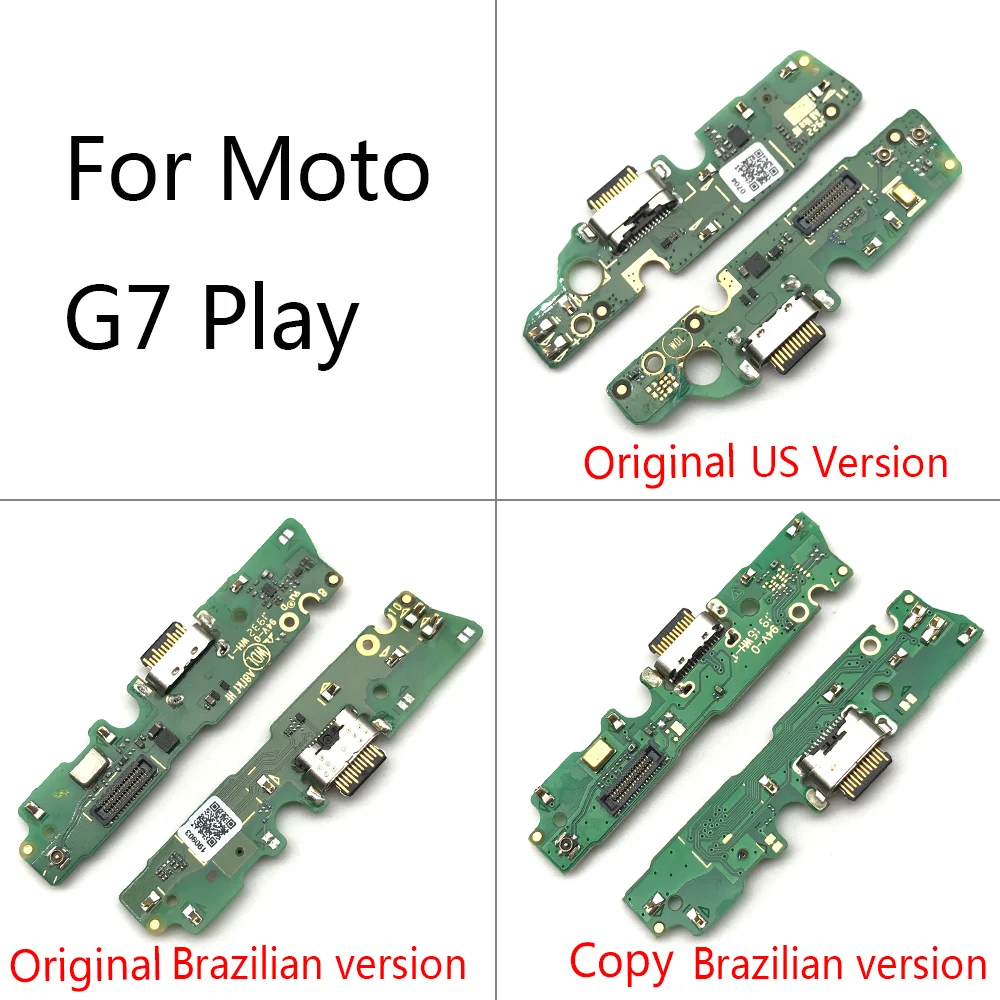 Оригинальный USB порт для Motorola Moto G7 Play разъем док станции зарядная плата гибкий