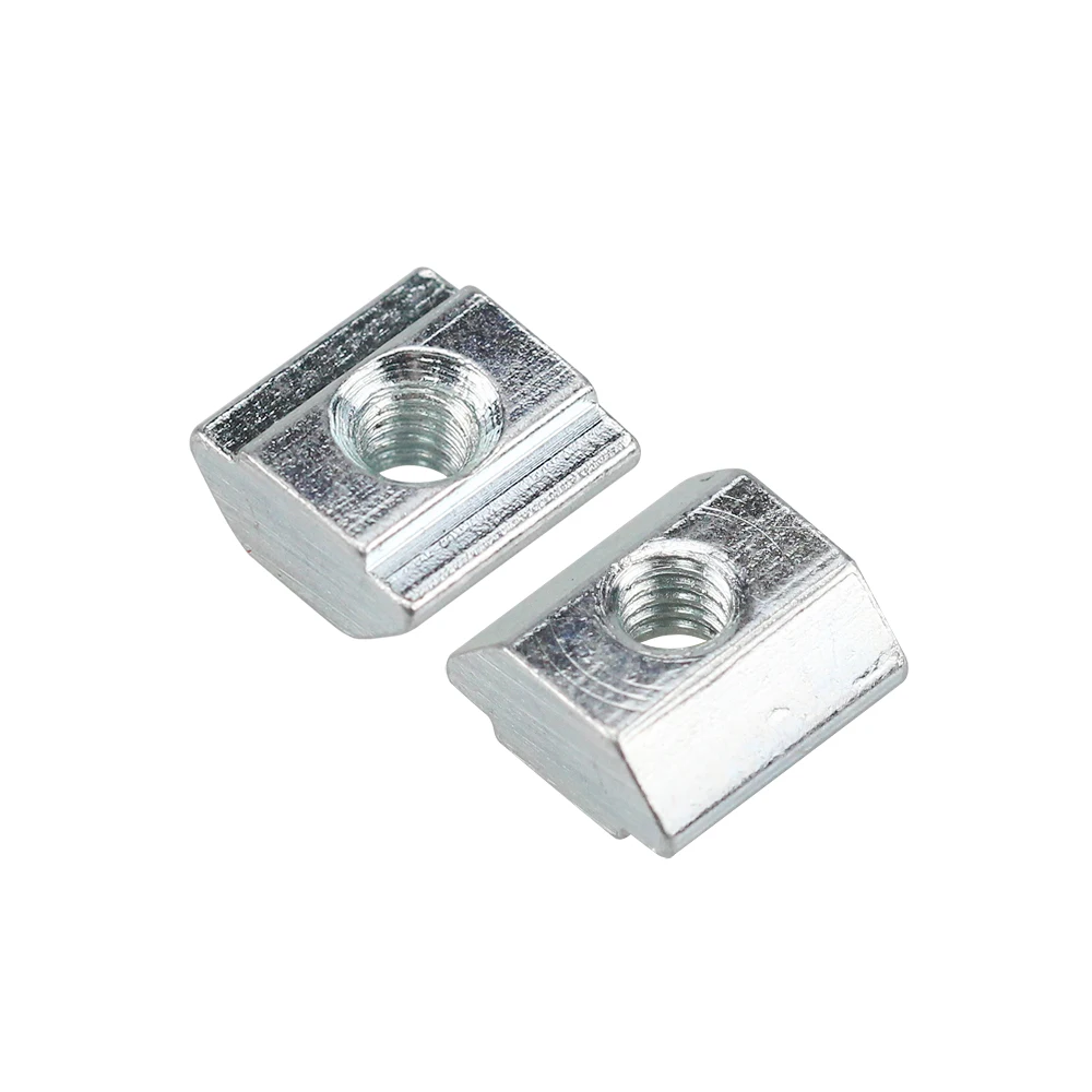 

20Pcs T Sliding Nut Block Square Nuts M3 M4 M5 M6 For 2020 Aluminum Profile Slot Zinc Coated Plate EU Standard