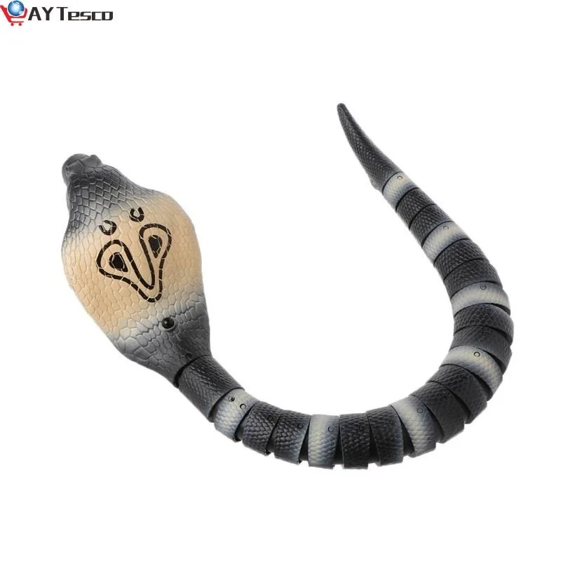 

Remote Control Snake Toy Cobra With Retractable Tongue Swinging Tail Doll