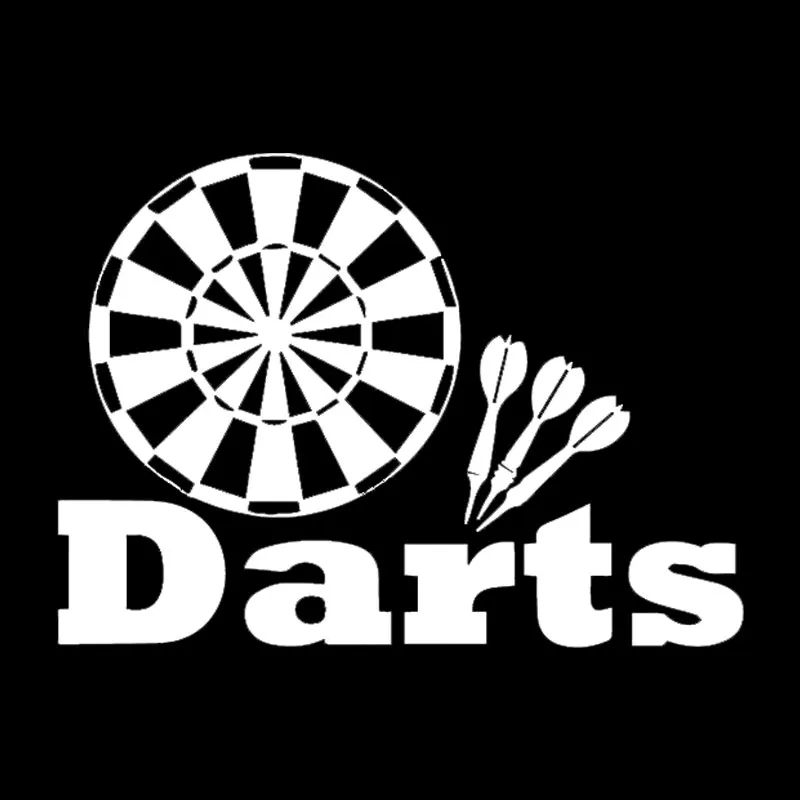 

Car Sticker Target Darts Accessories Reflective Waterproof Cover Scratches Vinyl Decal Black/Silver,11cmX16cm