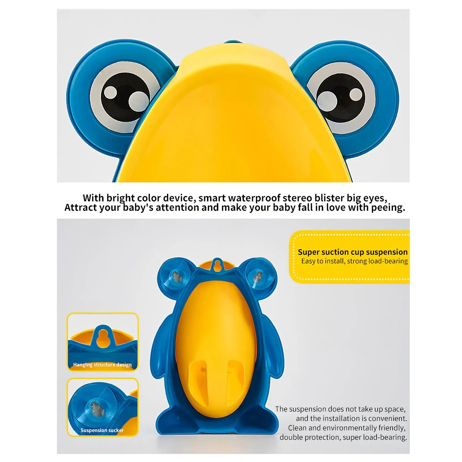 

Frog Children's Urinal for Boy Pot Children's Potty Urinal Children's Potty Urinal Baby Hygienic Urinals Pee Potty Baby Toilet