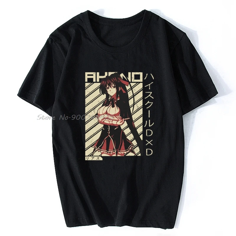 Мужская футболка Akeno Himejima верхняя школа DxD Wifu аниме женская хлопковые футболки