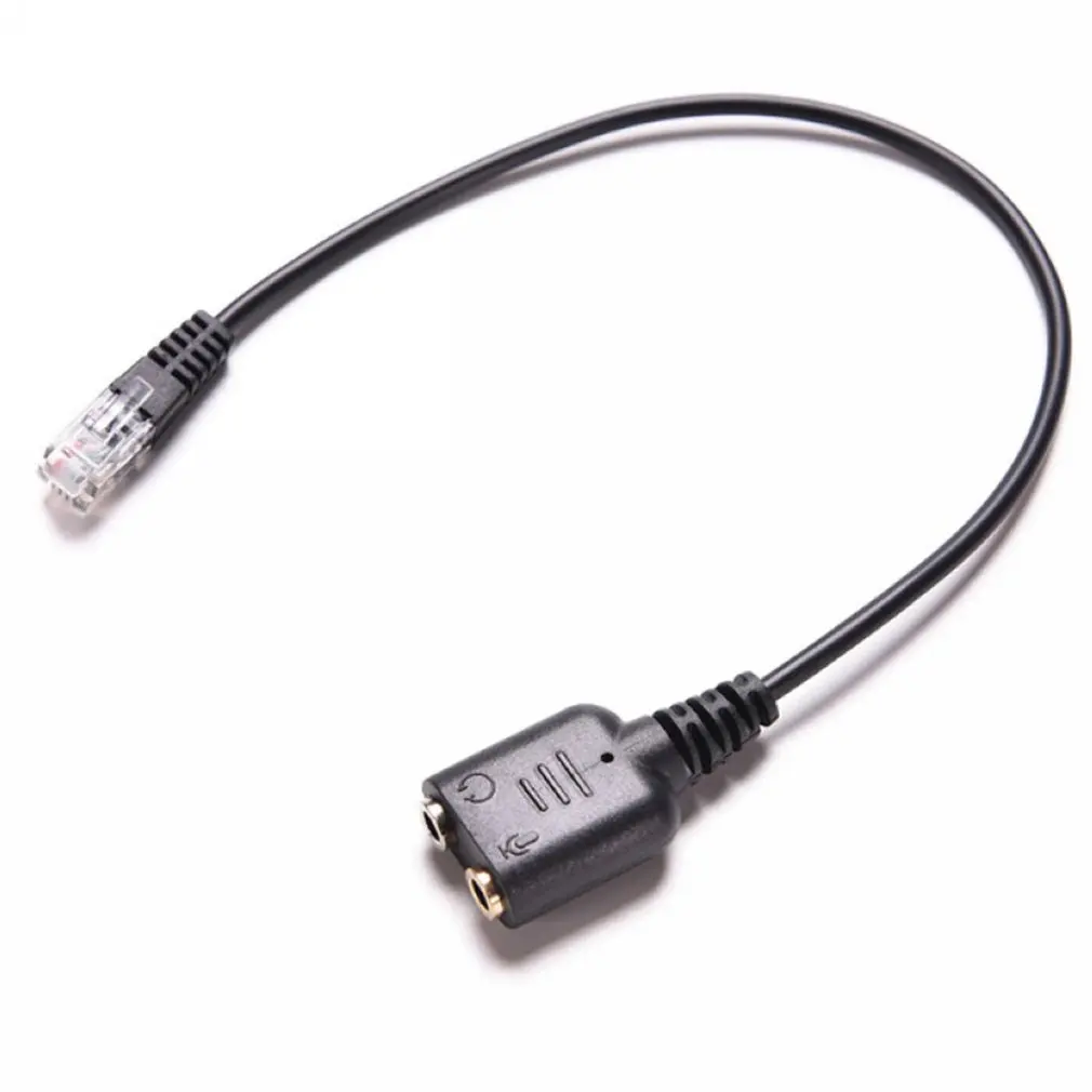 8in 2/3. 5 мм гнезда для RJ9/RJ10 PC Mic/гарнитура офисного телефона Кабель-адаптер |