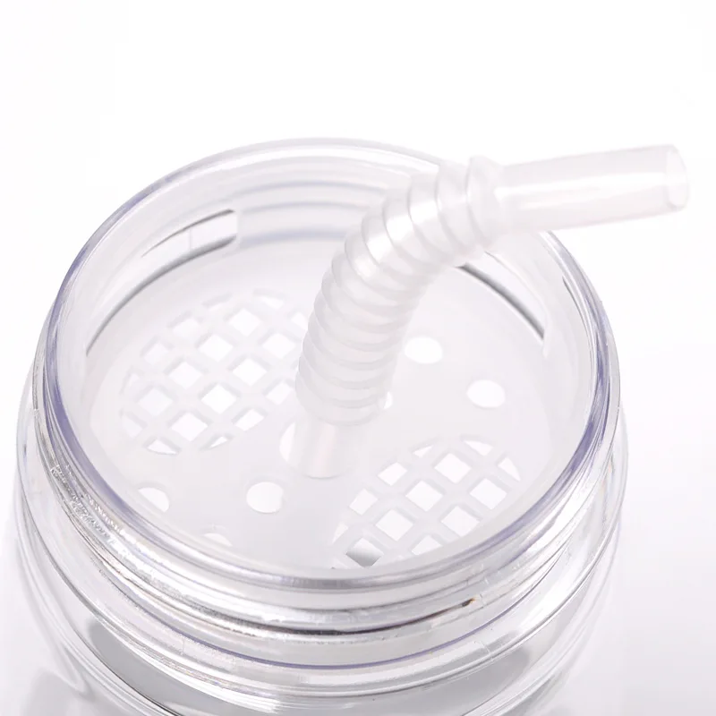 Соломенные пластиковые спортивные бутылки для воды прозрачные модные летние