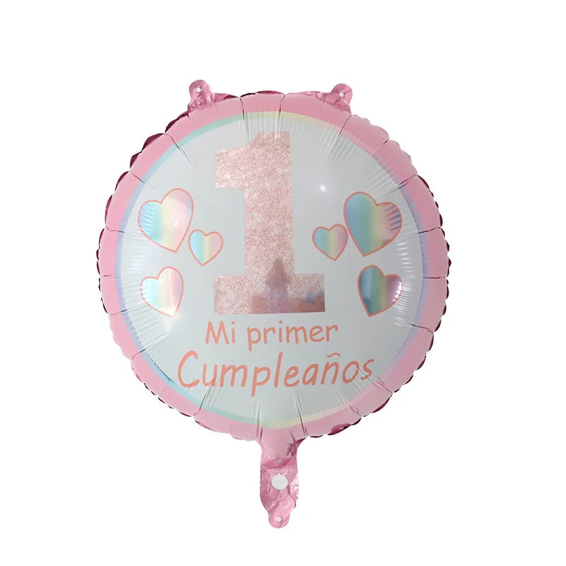 10 шт. 18 дюймов круглые Feliz Cumpleanos испанская вечеринка на день рождения майларовая фольга шары с гелием воздушные шары