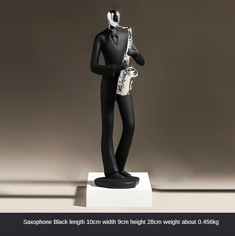 

Creative Musician Desktop Piano Saxophone Instrument Europe Style Home Decoration Accessories for Living Room