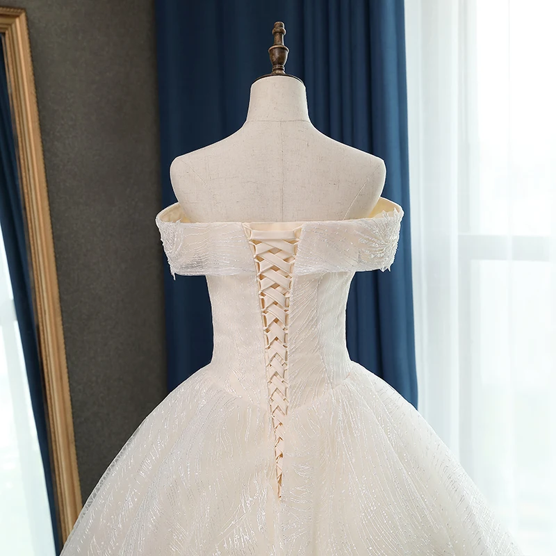 Fansmile новое качество Vestido De Noiva кружевные свадебные платья размера плюс Индивидуальные свадебные платья свадебное платье FSM-057F