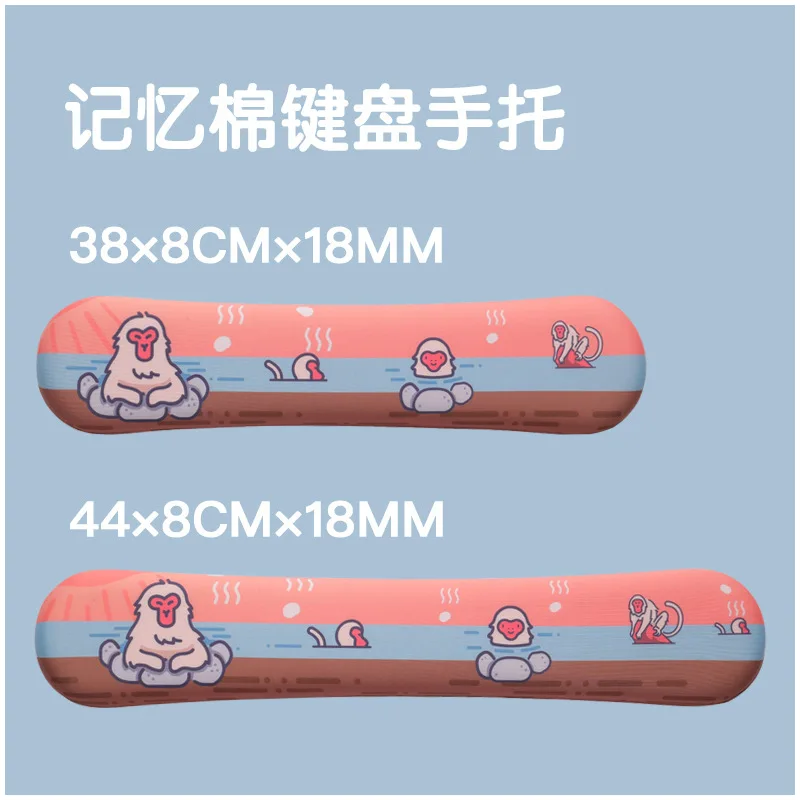 keyboard wrist rest pad support mousepad monkey bath memory foam ergonomic silicone anti slip office gaming pc laptop free global shipping