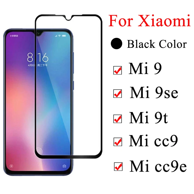 Защитное стекло на Xiaomi mi 9 t 9se cc9 cc9e бронированный протектор экрана xia t9 Cc