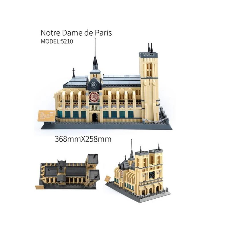Строительные блоки JMU WanGe city 2018 совместимые с legoed Architecture тадж махал Лондонский