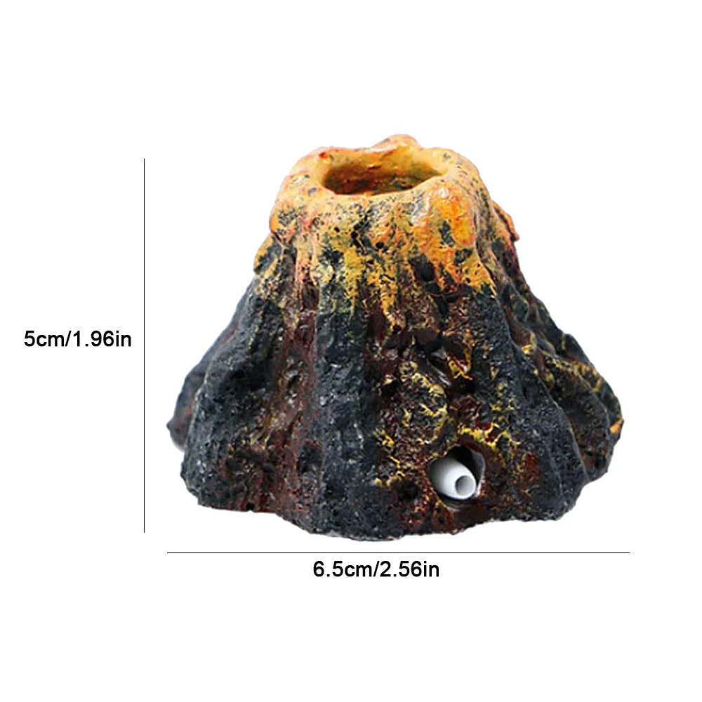 

Volcano Shape Aquarium Air Pump Bubble Stone Aquarium Ornament Fish Tank Ultra Low Noise Fish Tank Toy Aquarium Ornament