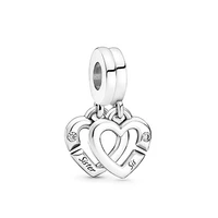 100 925 silver new best friend combination pendant suitable for original pandora bracelet necklace womens diy charm jewelry