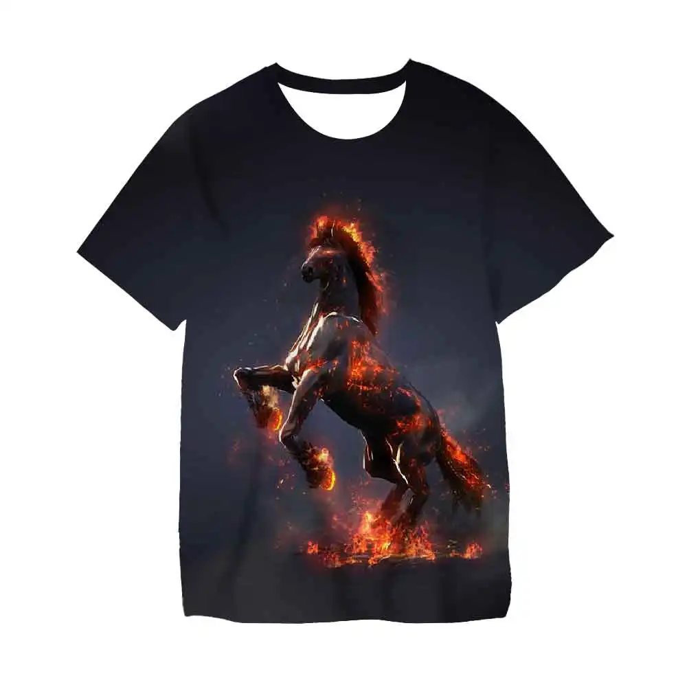 Детские футболки 3D Одежда для девочек детская модная футболка с животными