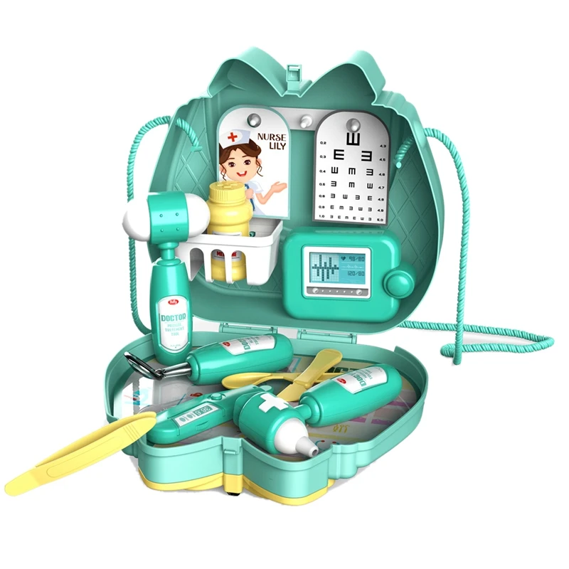 

Kid's Simulation Play House Plastic Toys Pretend Play Props Girls Shoulder Bag Play House Set