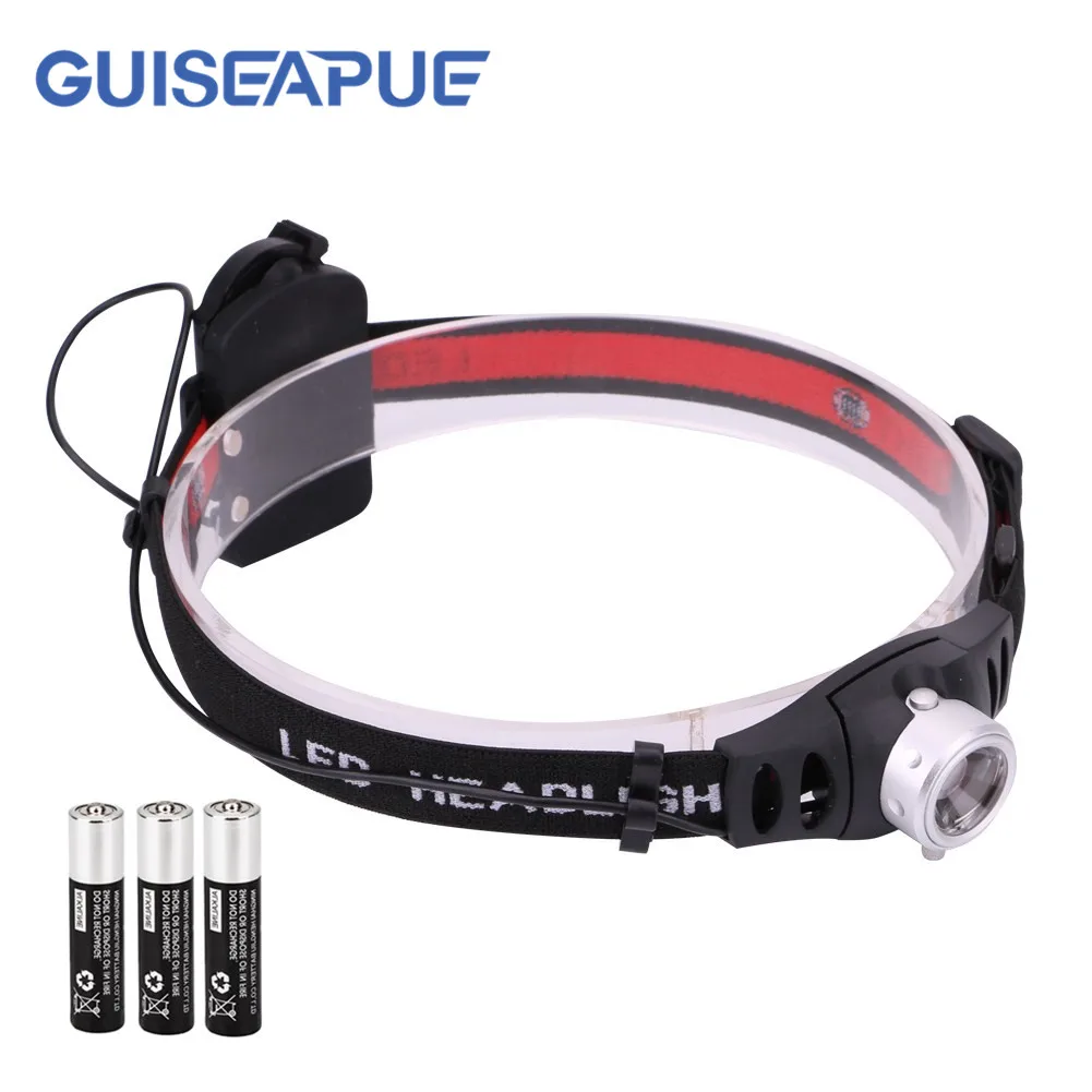 

CREE Q5 LED Headlamp Fishing Headlight Aluminum Zoomable Waterproof Super Bright Camping Light Powered Lamp Fishing Headlight