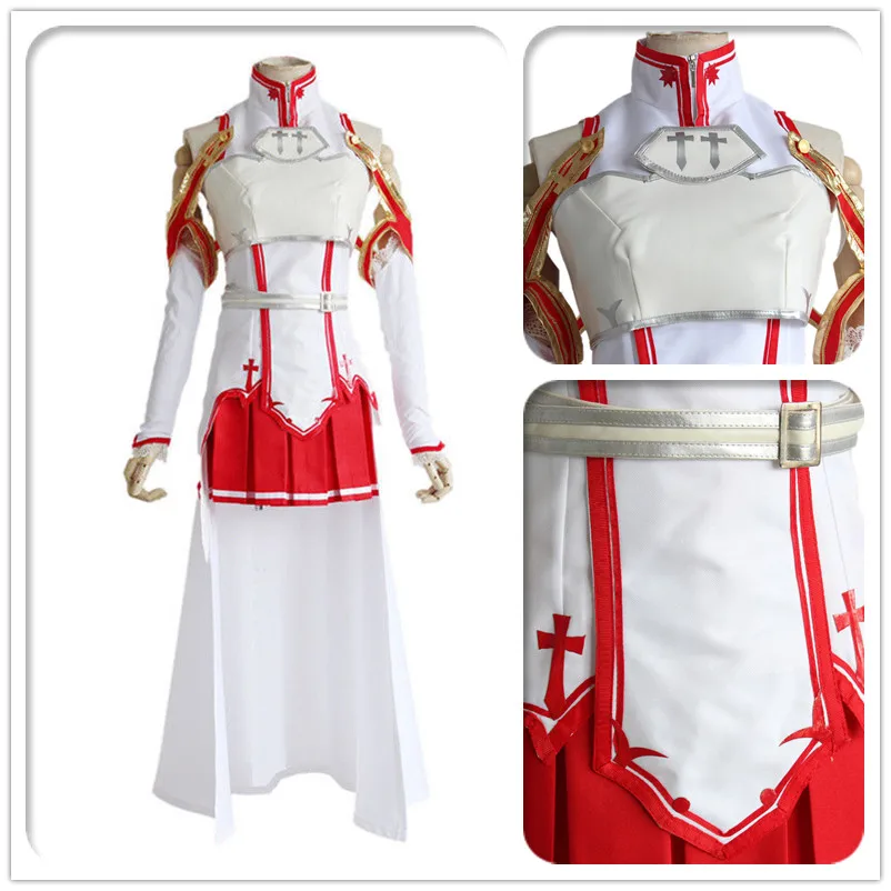 Женский костюм для косплея Asuna Yuuki полный комплект|womens cosplay costumes|cosplay costumesword art online |