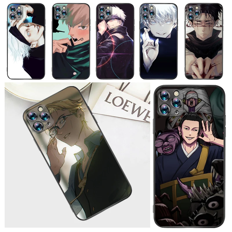

Jujutsu Kaisen Yuji Itadori Satoru Gojo Fushiguro Megumi Sukuna Phone Case For iPhone 7 8 Plus 6 6S Coque Cases Funda Carcasa