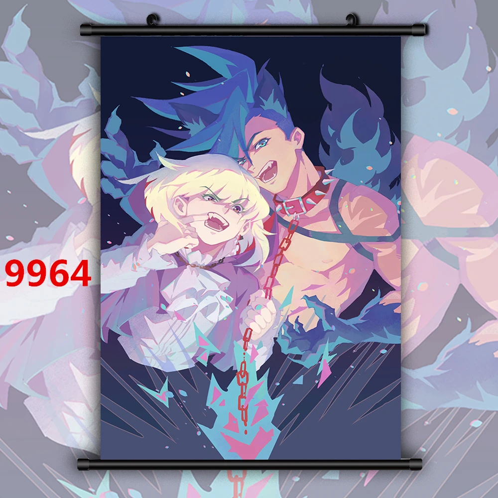 Promare YAOI Galo Thymos x Lio Fotia Аниме Манга HD Печать настенный плакат свиток |