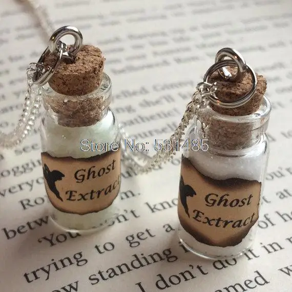 

12pcs/lot Ghost Extract Bottle Necklace Pendant inspired by Supernatural