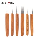 Крючок для вязания, деревянный, 0,5 мм, 0,75 мм, 3 шт.компл.