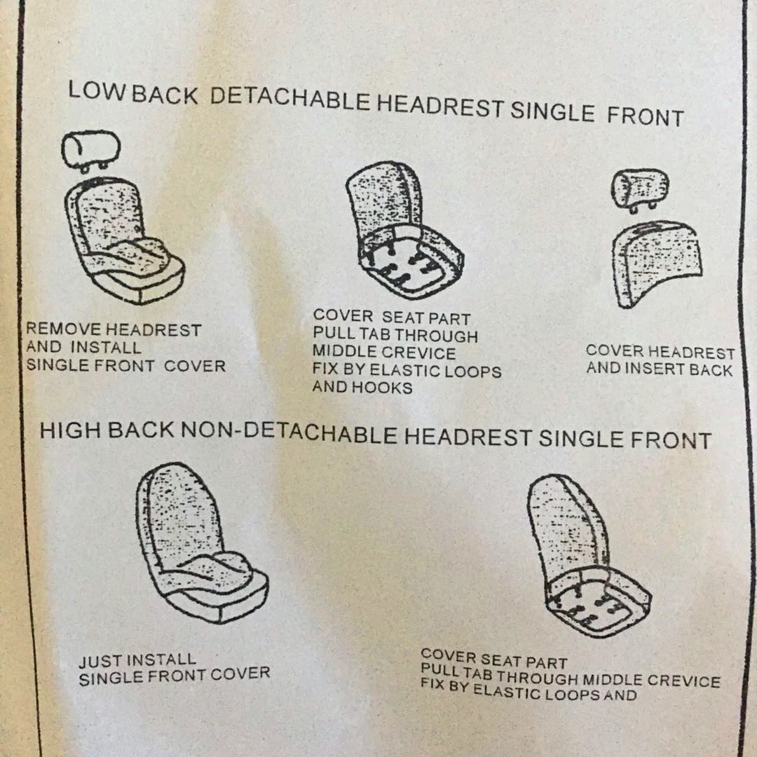 2 шт. чехол для переднего сиденья автомобиля Авто Передние полные Чехлы