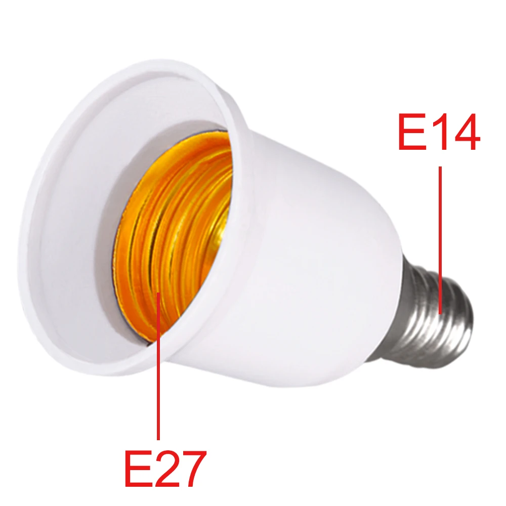 

Converter E14 TO E27 Adapter Conversion Socket Fireproof Socket Lamp Holder High Quality Material Fireproof Socket Adapter