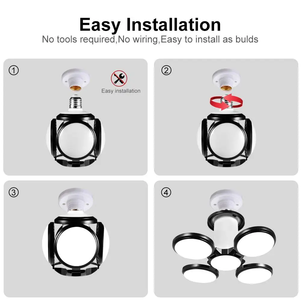 Светодиодный светильник для гаража s деформируемый 60 Вт светодиодный подвальный