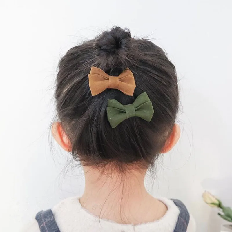 5 шт. Детские замшевые резинки для волос с бантом |
