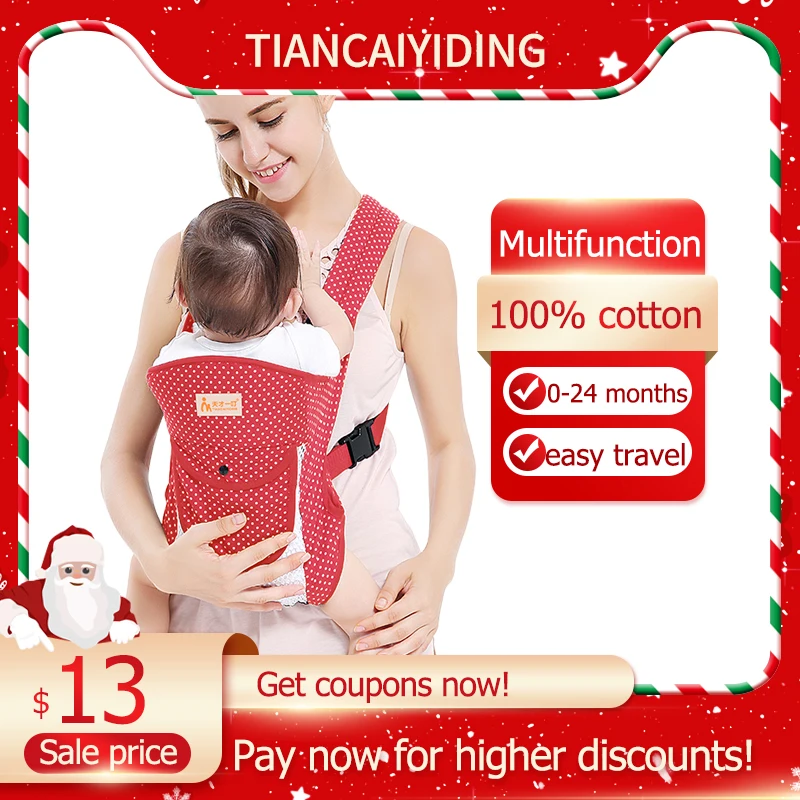 TIANCAIYIDING 0-36 Months 100% Cotton New Baby Carrier Kangaroo Infant Backpack