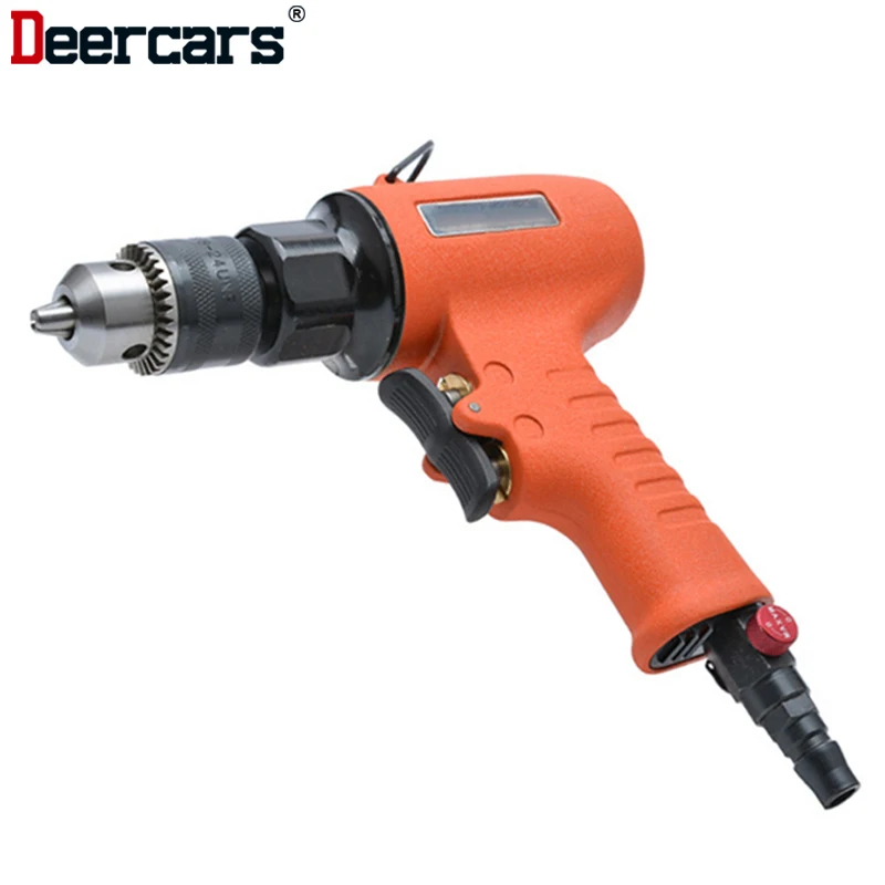 

8H High Torque 10mm Air Drill Pneumatic Tool Wind Grinding Tapping Reverse Switch 1400rpm