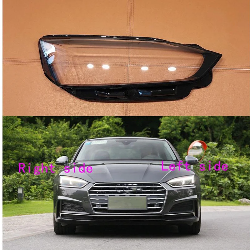 

For Audi A5 2017 2018 2019 2020 Headlight Shell Lamp Shade Transparent Cover Headlight Glass Headlamp Cover