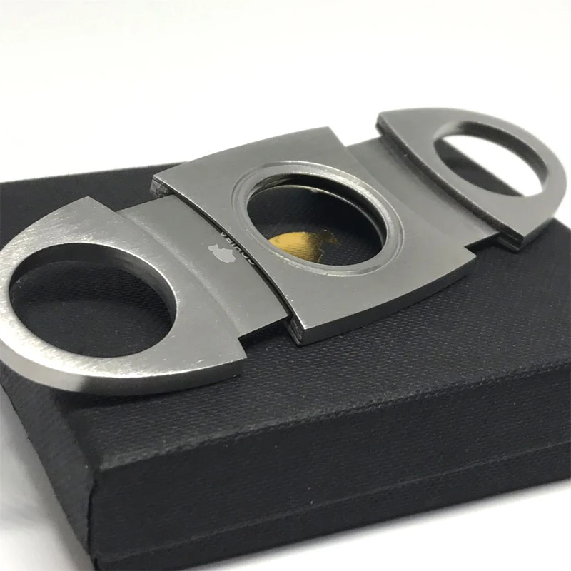 Ножницы из нержавеющей стали с двумя лезвиями для резки сигар Классические