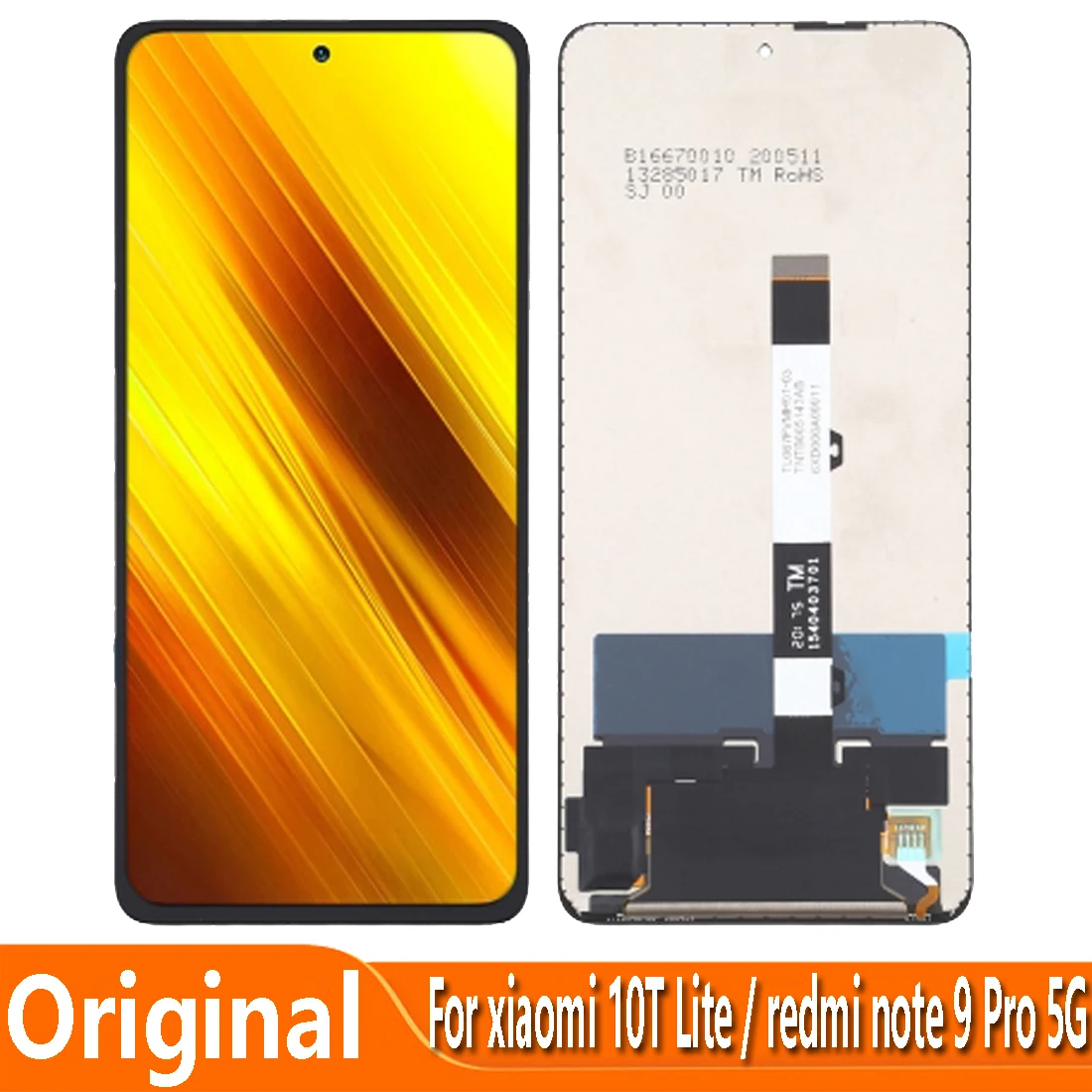 

Original 6.67" For Xiaomi Mi 10T Lite 5G M2007J17G Redmi Note 9 Pro 5G M2007J17C LCD Display Touch Screen Digitizer Assembly